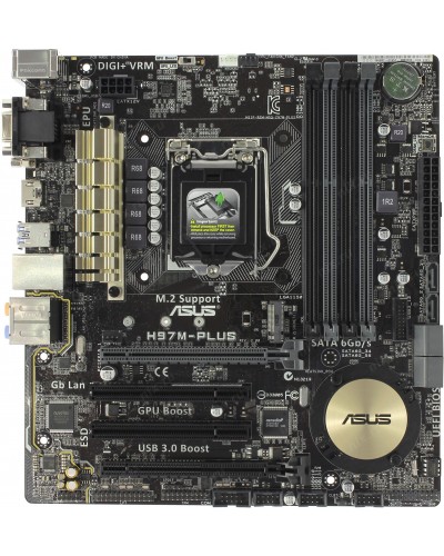 Материнська плата ASUS H97M-PLUS (s1150, Intel H97, DDR3)