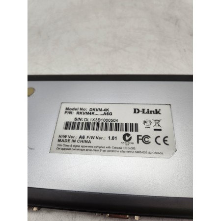 KVM-перемикач D-Link DKVM-4K 4-портовий PS/2 (DKVM-4K)