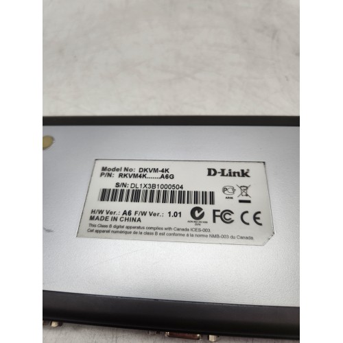 KVM-перемикач D-Link DKVM-4K 4-портовий PS/2 (DKVM-4K)