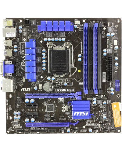 Материнська плата MSI H77MA-G43 (s1155, Intel H77, DDR3)