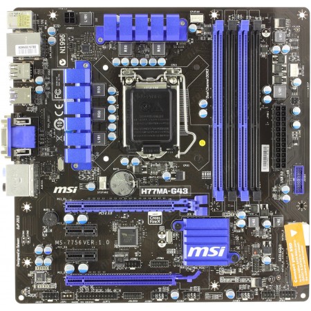 Материнська плата MSI H77MA-G43 (s1155, Intel H77, DDR3)