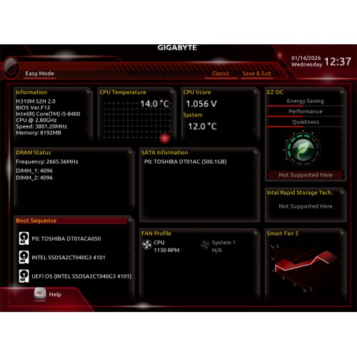 Компьютер s1151 Intel Core i5-8400, 8Gb DDR4, 500Gb HDD