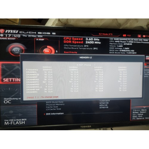 Ігровий Комп'ютер sAM4 AMD Ryzen 7 3700X, 32Gb DDR4, 120Gb SSD, 1.5Tb HDD, GTX 1080Ti 11Gb