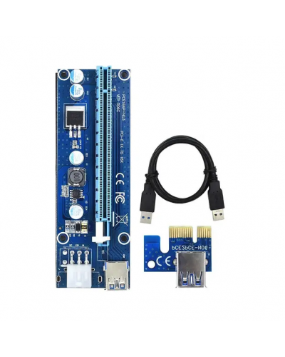 Адаптер PCI-E 1X to 16X Riser Card VER006С (PCE164P-N03)