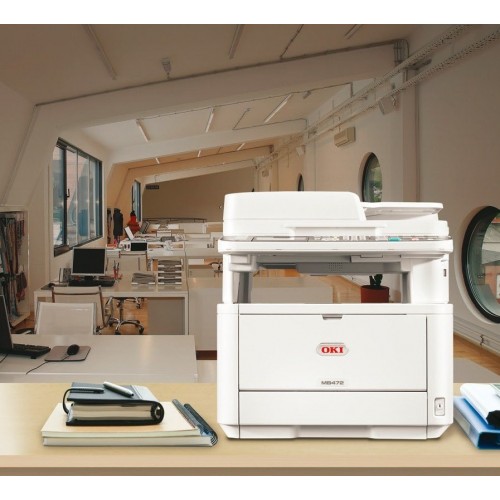 БФП лазерний світлодіодний LED OKI M472DNW (N22502B) LAN, USB, Wi-Fi (1200x1200 dpi, 33 стр/хв) з двостороннім друком