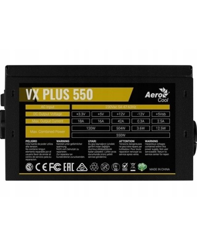 Купити блок живлення Aerocool VX-550 550W (ACPN-VX55NEY.11) 550Вт (4+4pin CPU, 6pin GPU)