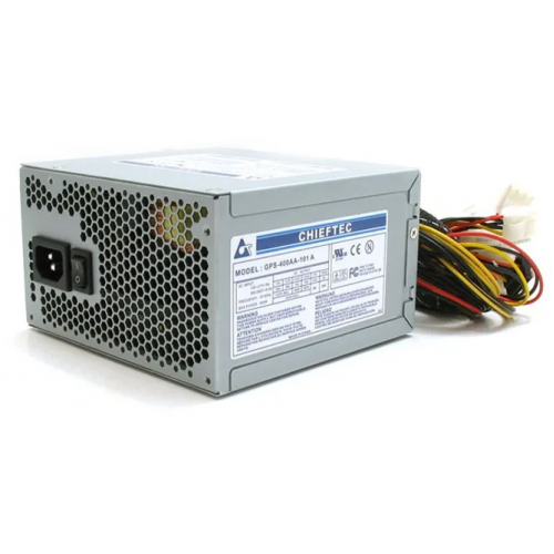 Блок живлення Chieftec GPS-400AA-101A 400Вт (4pin CPU, 6pin GPU)