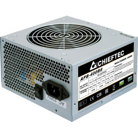 Блок живлення Chieftec VALUE APB-400B8 400Вт (4pin CPU, 6+2pin GPU)