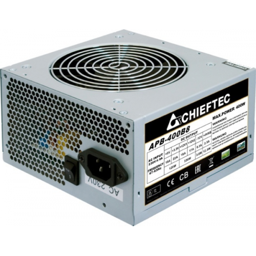 Блок живлення Chieftec VALUE APB-400B8 400Вт (4pin CPU, 6+2pin GPU)