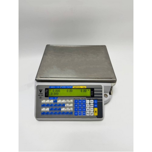 Вага торгова електронна з друком етикеток DIGI SM-300B-K15