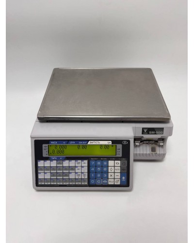 Вага торгова електронна з друком етикеток DIGI SM-500MK4EB-K15