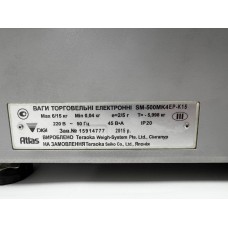 Вага торгова електронна з друком етикеток DIGI SM-500MK4EP-K15