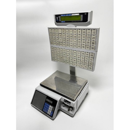 Вага самообслуговування торгова електронна з друком етикеток DIGI SM-500MK4BS-K15