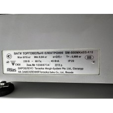 Вага самообслуговування торгова електронна з друком етикеток DIGI SM-500MK4BS-K15