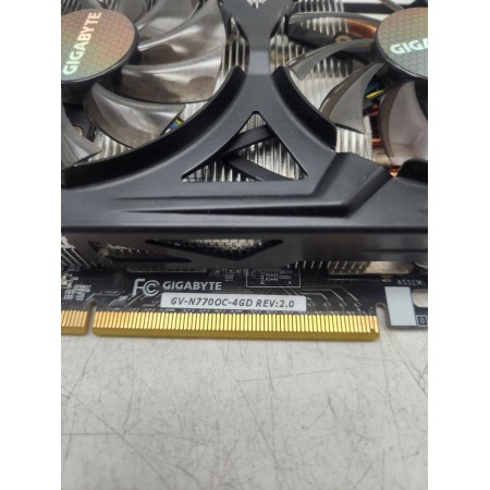 Відеокарта Gigabyte GeForce GTX 770 4GB GDDR5, 256bit (2x DVI, DisplayPort, HDMI) (GV-N770OC-4GD)