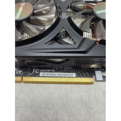 Відеокарта Gigabyte GeForce GTX 770 4GB GDDR5, 256bit (2x DVI, DisplayPort, HDMI) (GV-N770OC-4GD)