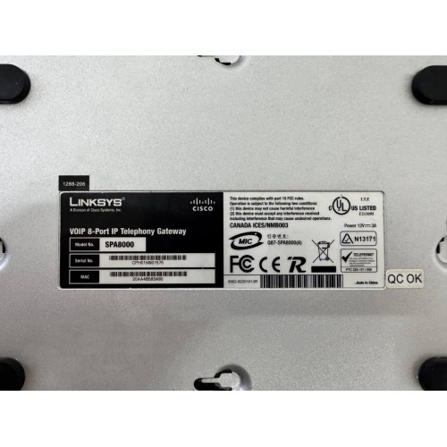 Голосовий VoIP-шлюз Cisco Linksys SPA8000