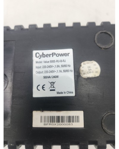 Джерело безперебійного живлення CyberPower Value 500E-RU-B-RJ