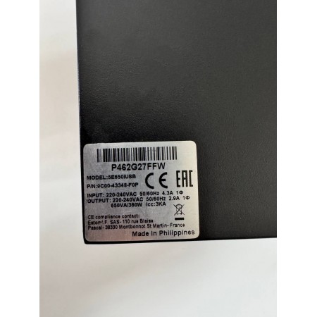 Джерело безперебійного живлення Eaton 5E 650i USB (5E650IUSB) (650VA, 360W)