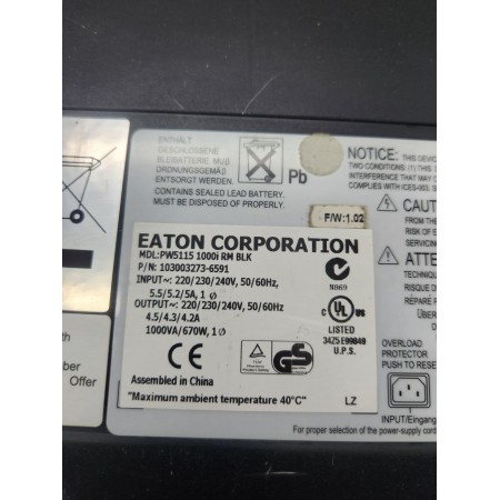 Джерело безперебійного живлення Eaton PowerWare 5115 RM 1000VA (103003273-6591)