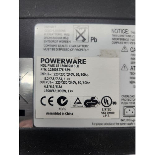 Джерело безперебійного живлення Eaton PowerWare 5115 RM 1500VA (103003276-6591)
