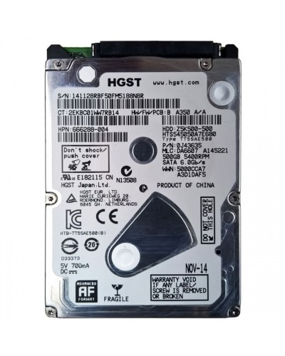 Жорсткий диск 2.5 Hitachi (HGST) Travelstar Z5K500 HTS545050A7E680 500GB