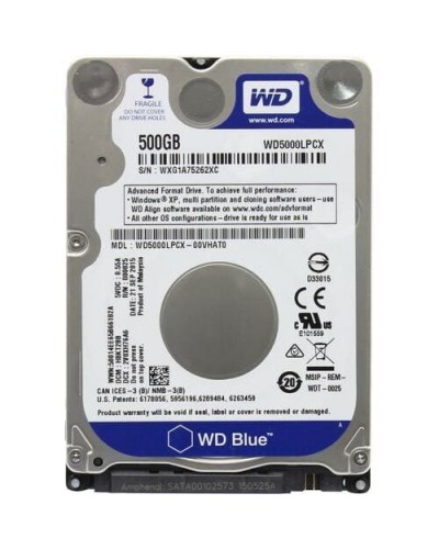 Жорсткий диск 2.5 Western Digital Blue WD5000LPCX 500GB