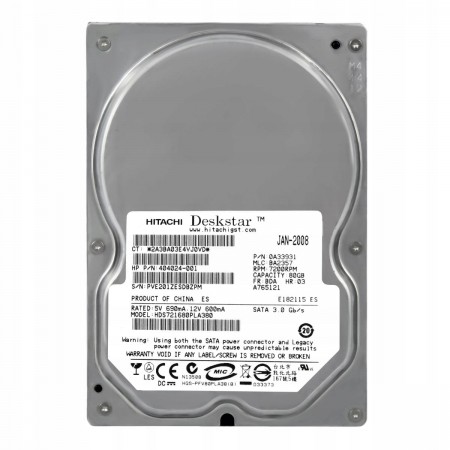 Жорсткий диск 3.5 Hitachi HDS721680PLA380 80GB