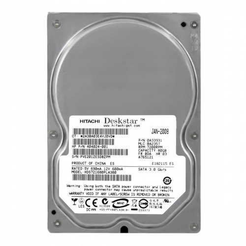 Жорсткий диск 3.5 Hitachi HDS721680PLA380 80GB