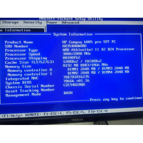 Комп'ютер HP Compaq 6005 PRO SFF AM3 з AMD Athlon II X2 B24, 8Gb DDR3, 160Gb HDD