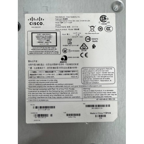 Маршрутизатор Cisco C1111X-8P (8 Gigabit Lan, 1 Wan)