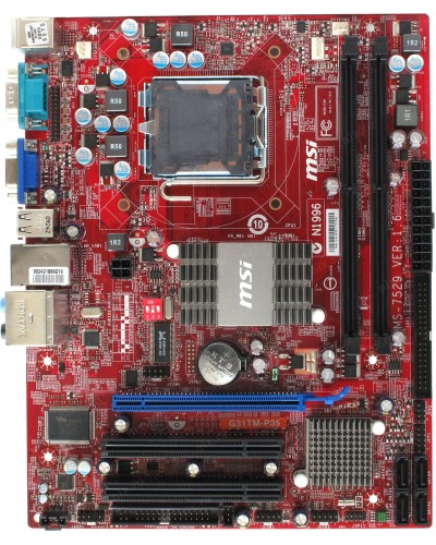 Материнська плата MSI G31TM-P35 MS-7529 (s775, Intel G31, DDR2)