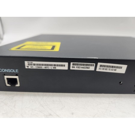 Мережевий гігабітний комутатор Cisco 2960 (WS-C2960G-48TC-L) 48 портів