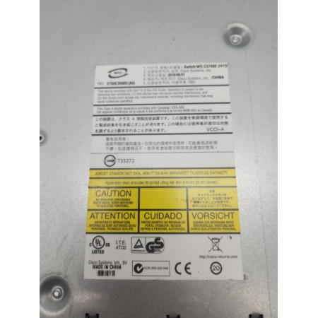 Мережевий гігабітний комутатор Cisco 3750-E (WS-C3750E-24TD-E) 24 портів
