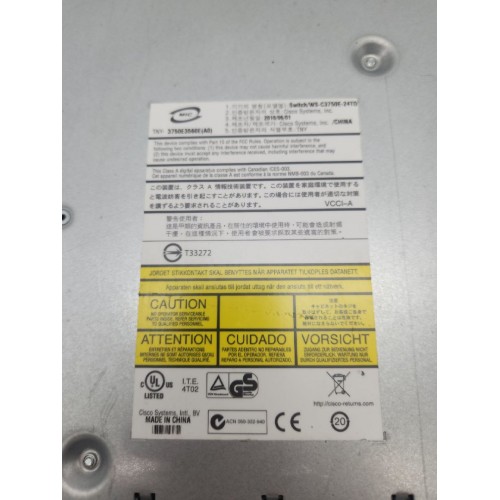 Мережевий гігабітний комутатор Cisco 3750-E (WS-C3750E-24TD-E) 24 портів