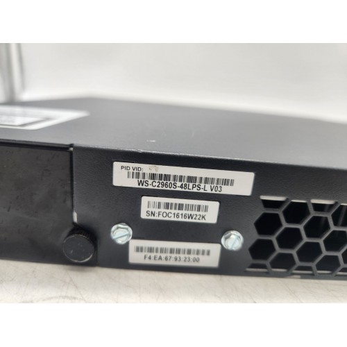 Мережевий гігабітний комутатор PoE+ Cisco 2960-S (WS-C2960S-48LPS-L) 48 портів