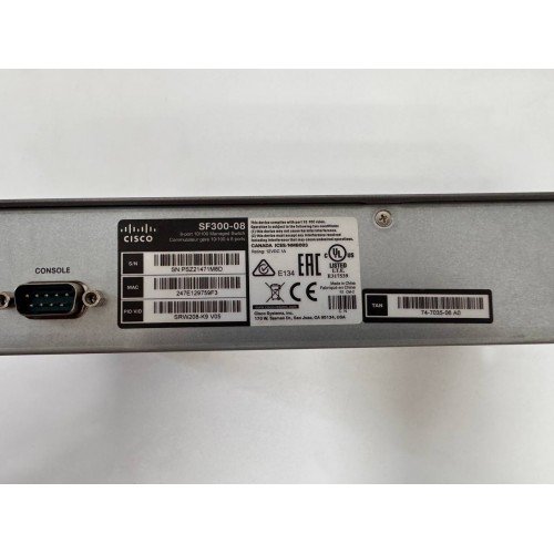 Мережевий керований комутатор Cisco SB SF300-08 (SRW208-K9) 8 портів