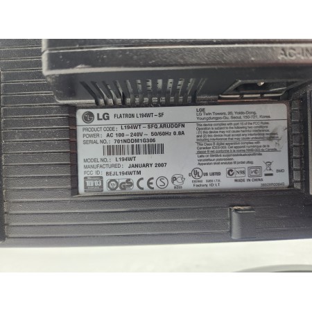 Монітор 19" LG Flatron L194WT-SF