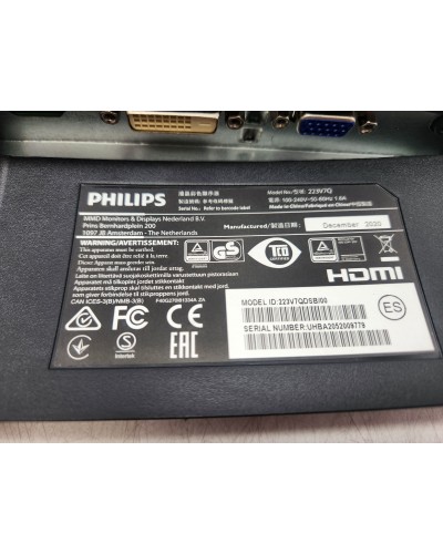 Монітор 21.5" Philips 223V7QDSB/00