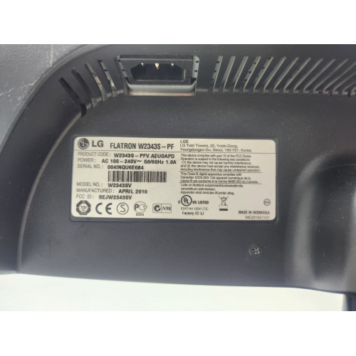 Монітор 23" LG W2343S-PF