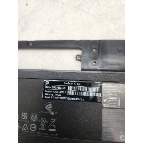 Нижня частина корпуса для ноутбука HP ProBook 4710s (корпус D) Оригінал (535752-001)