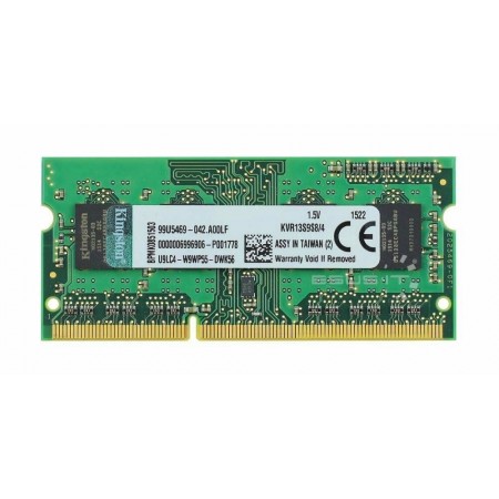 Оперативна пам'ять Kingston SODIMM 4Gb PC3-10600 DDR3-1333 (KVR13S9S8/4)
