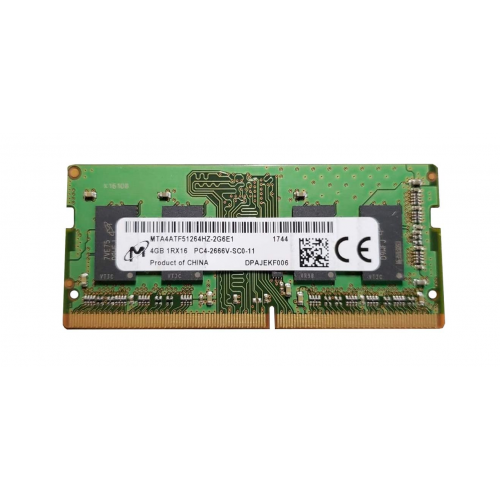Оперативна пам'ять Micron SODIMM 4Gb PC4-2666V-SC0-11 DDR4-2666 MHz (MTA4ATF51264HZ-2G6E1)