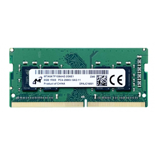 Оперативна пам'ять Micron SODIMM 8Gb PC4-2666V-SA2-11 DDR4 2666MHz (MTA8ATF1G64HZ-2G6E1)