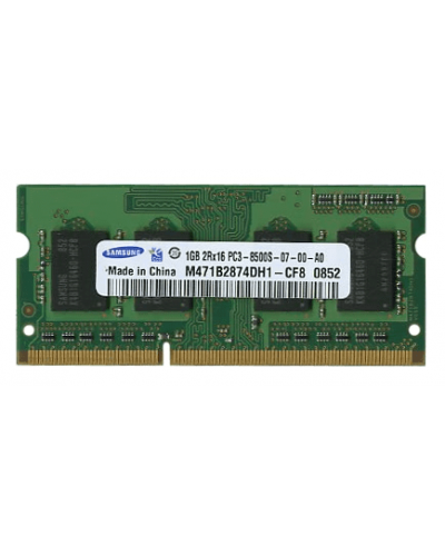 Оперативна пам'ять Samsung SODIMM 1Gb PC3-8500 DDR3-1066 (M471B2874DH1-CF8)