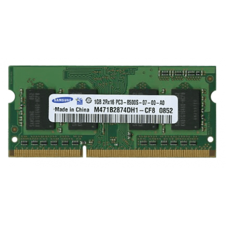 Оперативна пам'ять Samsung SODIMM 1Gb PC3-8500 DDR3-1066 (M471B2874DH1-CF8)