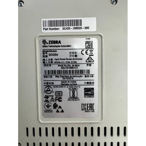 Принтер етикеток Zebra GC420d USB, RS-232 100x100