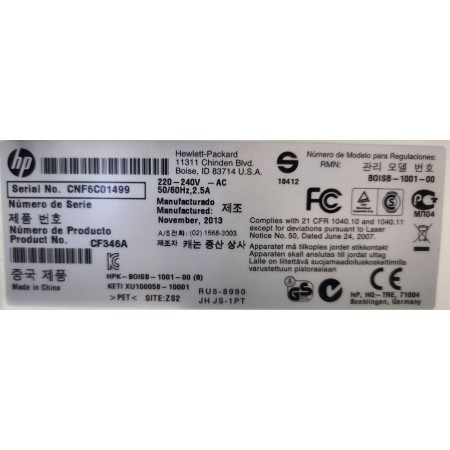 Принтер лазерний кольоровий HP LaserJet Pro CP1025 (CF346A) USB