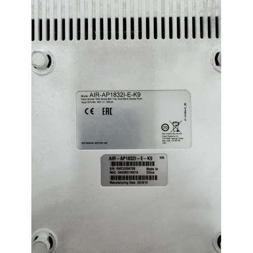 Wi-Fi точка доступа Cisco Aironet 1832 (AIR-AP1832I-E-K9) Wi-Fi, PoE, Gigabit, 802.11ac, 5 ГГц